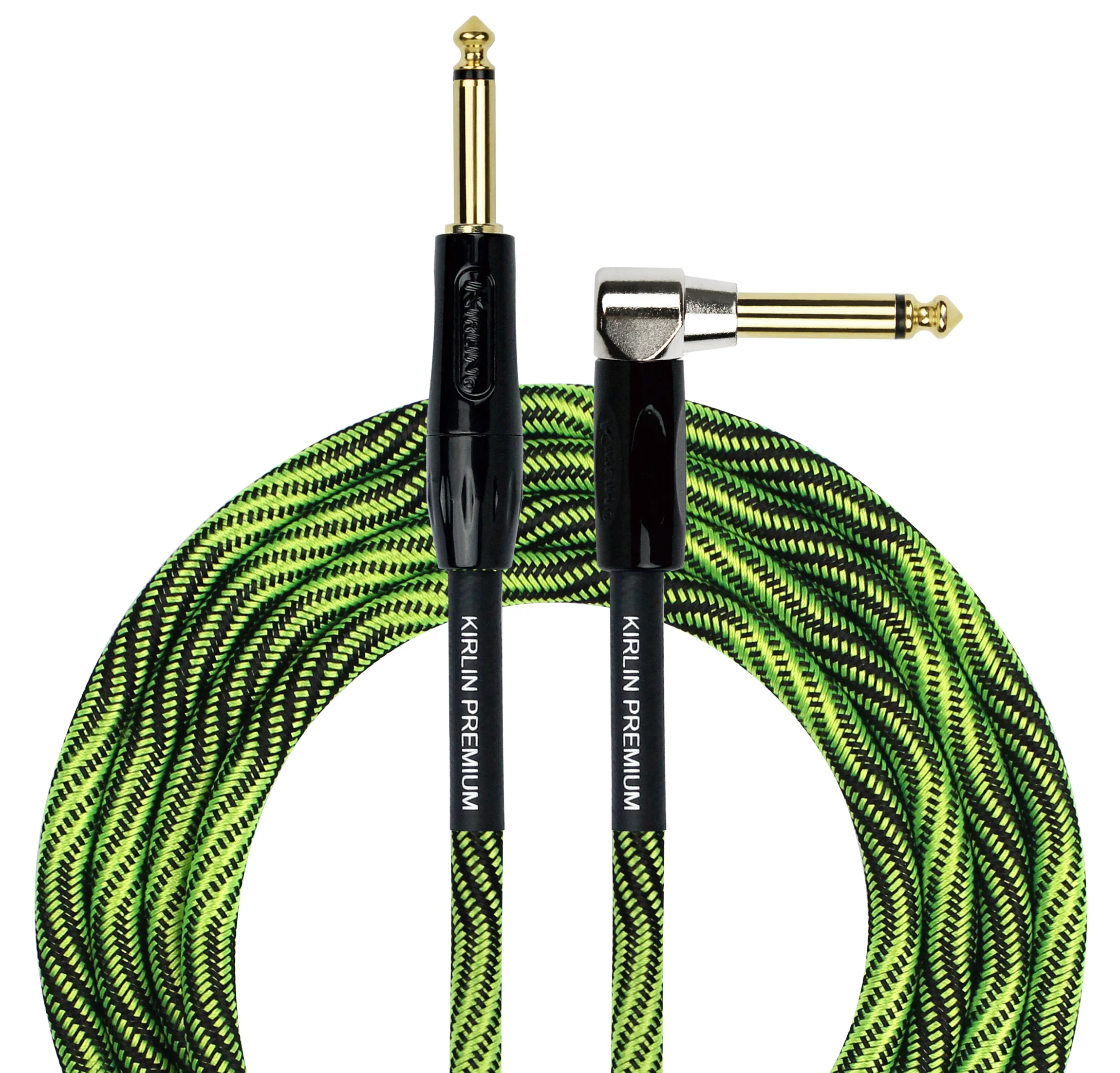 Kirlin IWB-202BFGL, Premium Plus Instrument Cable (GREEN) — The